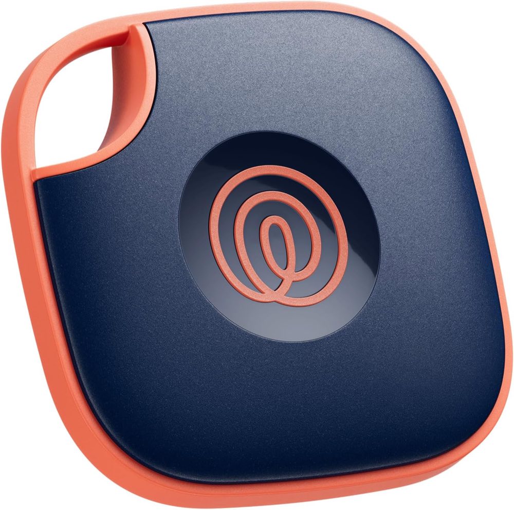 Life360 Tile Bluetooth tracker, compact square item finder with built-in keyring hole for bags and luggage