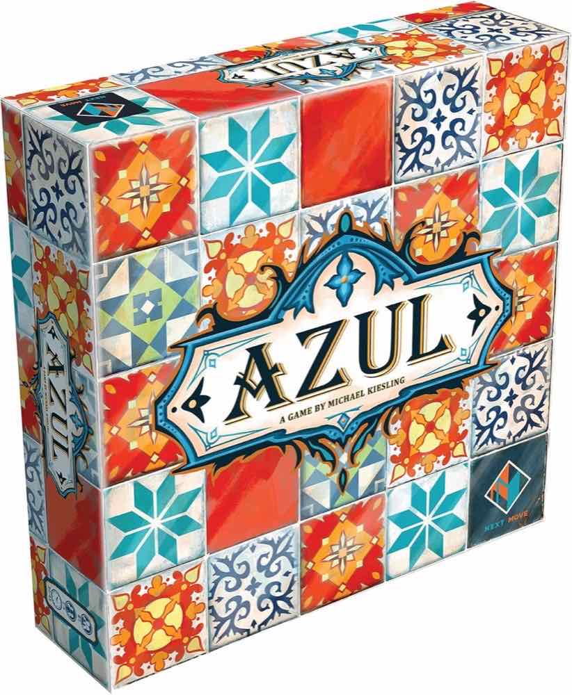 Azul board game box showing colorful mosaic tile artwork, our best overall pick for family game night