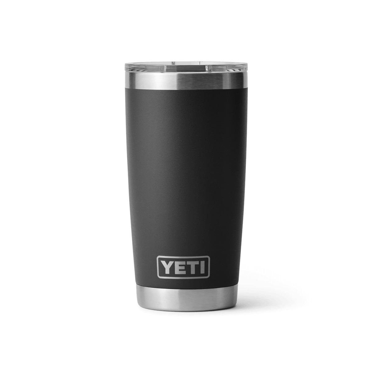 YETI Rambler 20 oz tumbler in black with MagSlider lid and stainless steel body