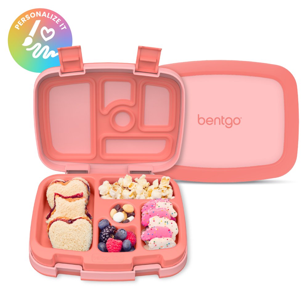 Bentgo Kids divided lunch box with five compartments and rubber edges
