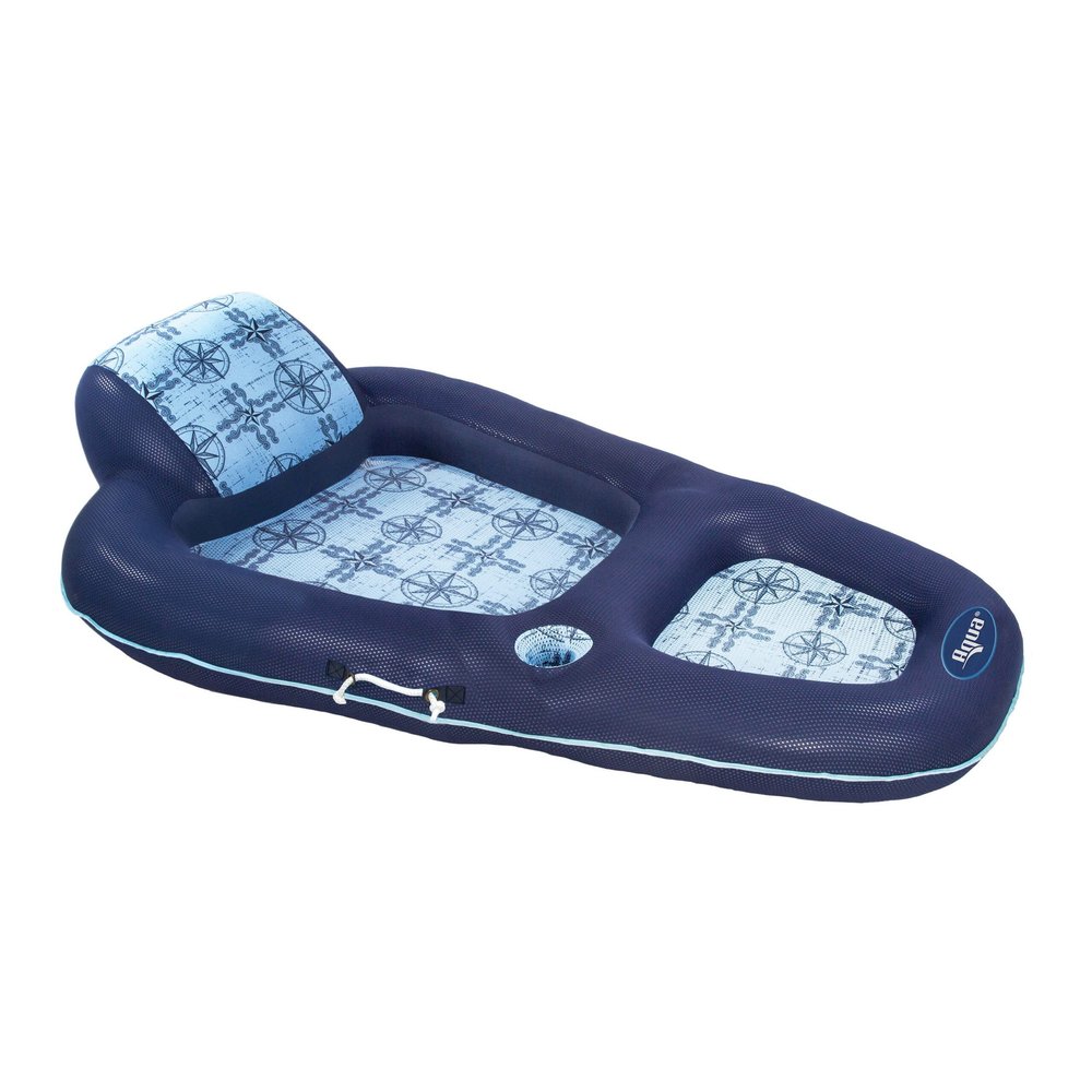 Aqua Luxury XL pool recliner float with breathable CoolWeave mesh seat for adults