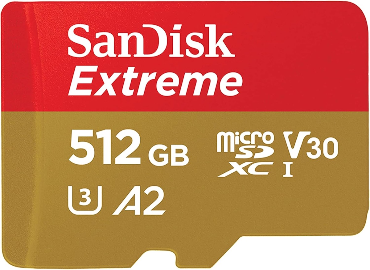 SanDisk Extreme 512GB microSDXC memory card