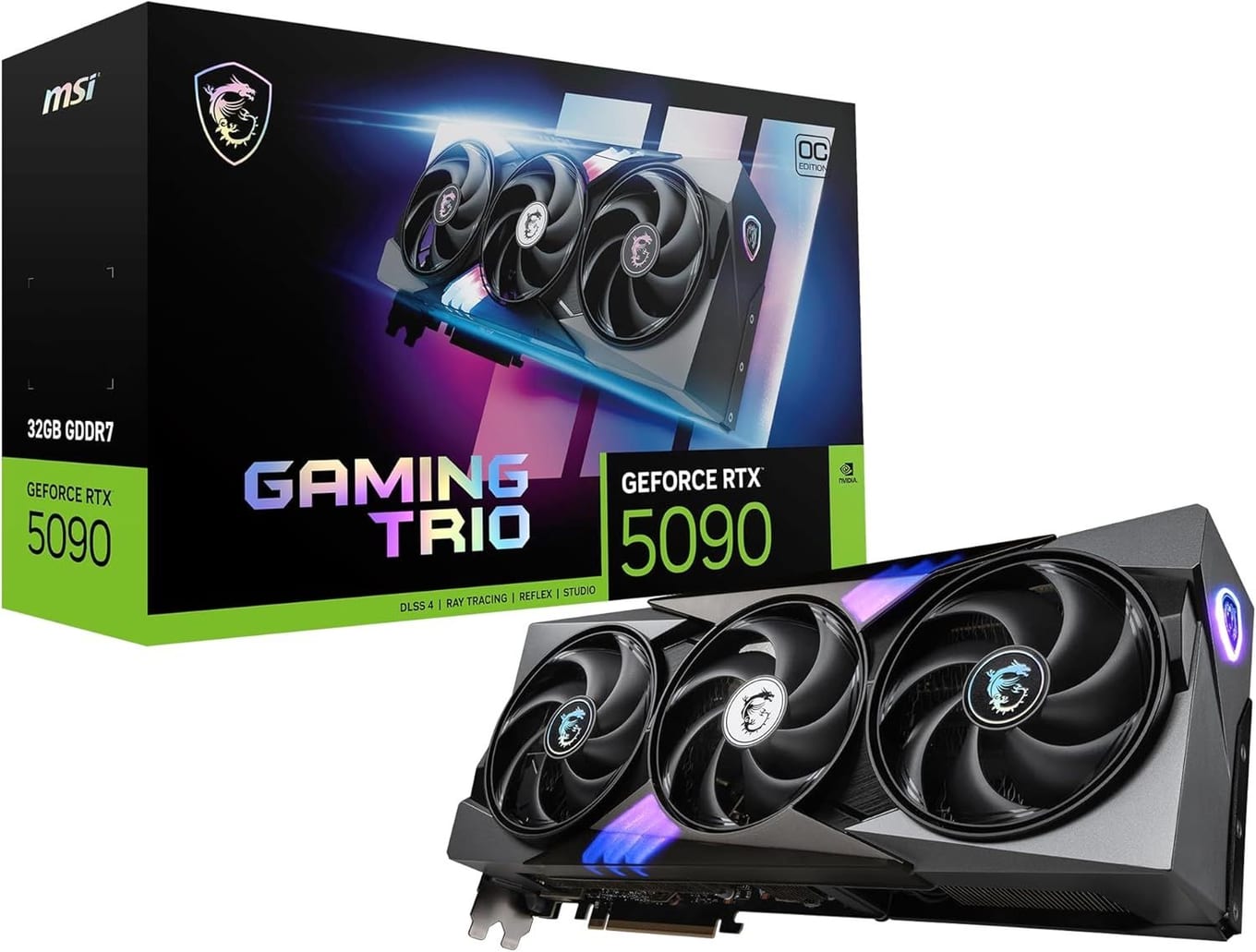 MSI Gaming GeForce RTX 5090 Gaming Trio OC graphics card