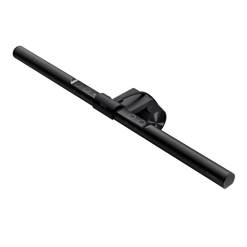 BenQ ScreenBar LED monitor light bar with black aluminum body and weighted clamp mount