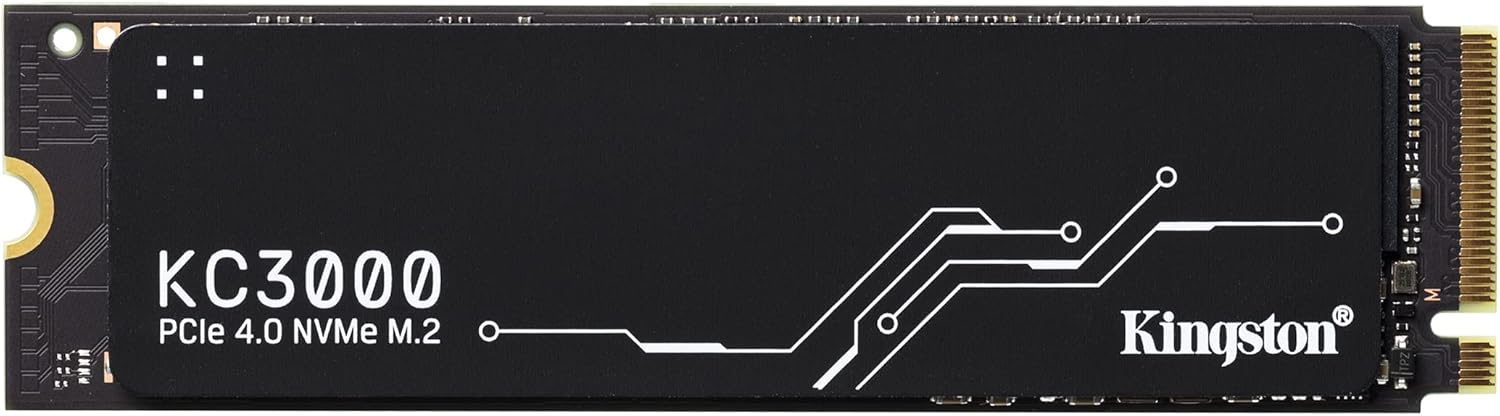 Kingston KC3000 NVMe M.2 2280 SSD with graphene aluminum heat spreader