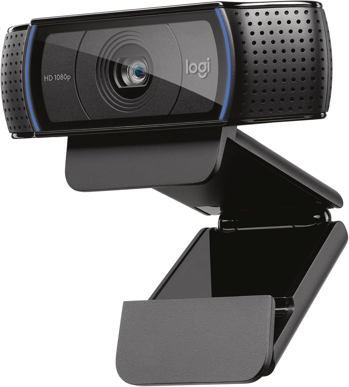 Logitech C920x HD Pro Webcam black cylindrical design with universal clip mount