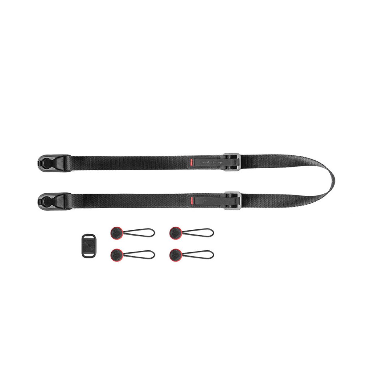 Peak Design Leash quick-release camera strap with slim black webbing and anchor connectors