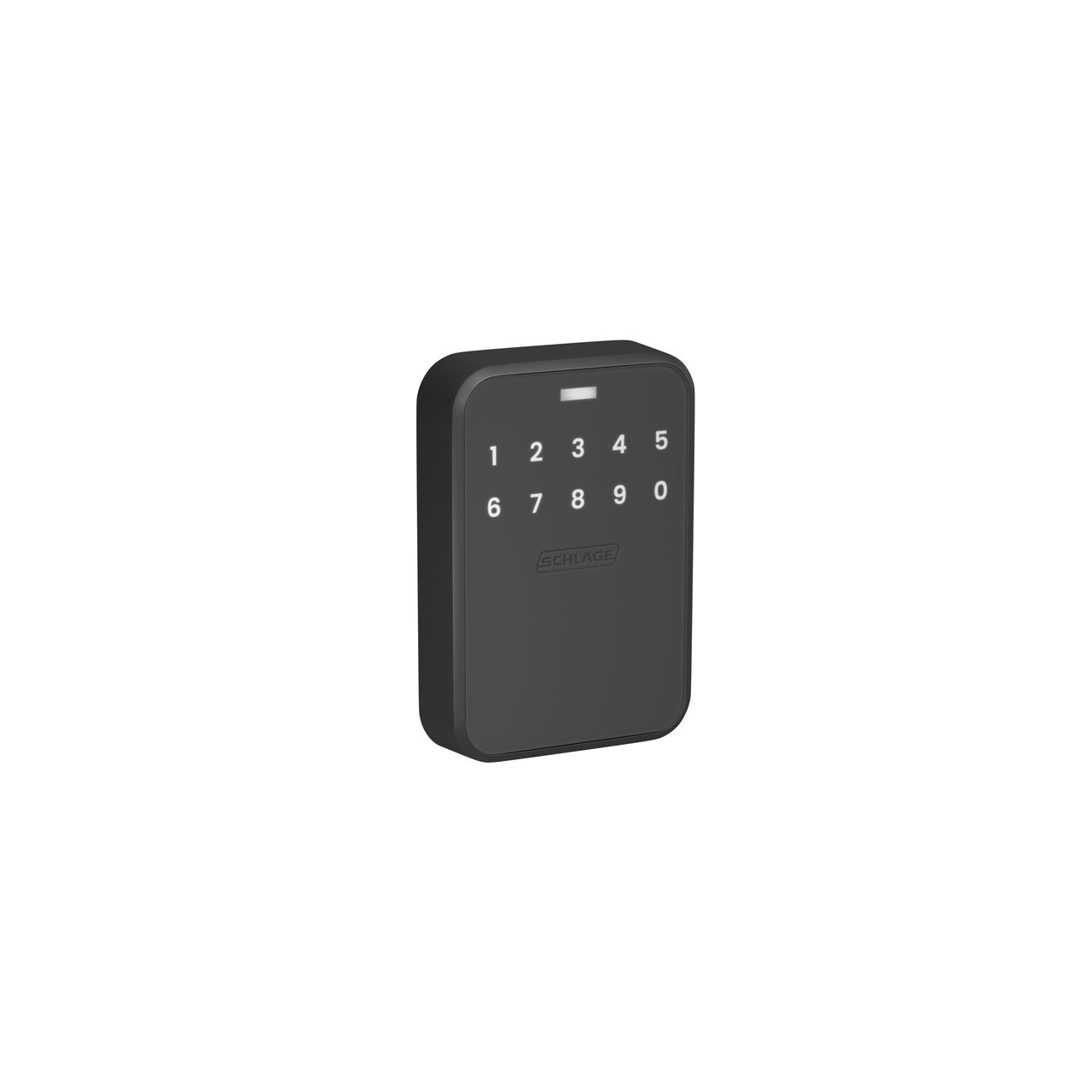 Schlage Sense Pro Matte Black UWB smart deadbolt with illuminated touchscreen keypad